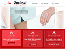 Tablet Screenshot of optimalptsolutions.com